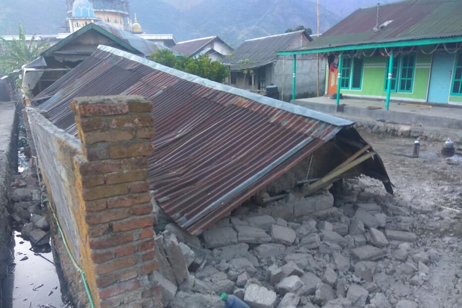 Sismo em Lombok, Indonésia