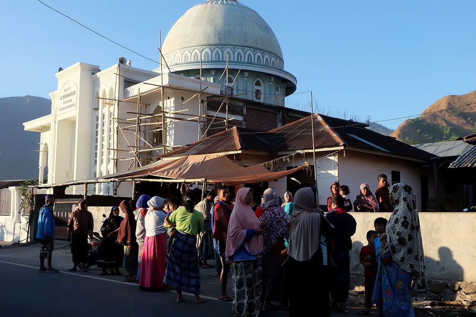 Sismo em Lombok, Indonésia