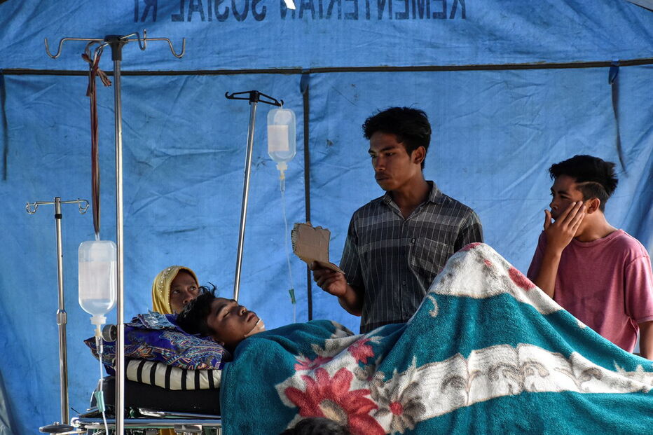 Sismo em Lombok, Indonésia