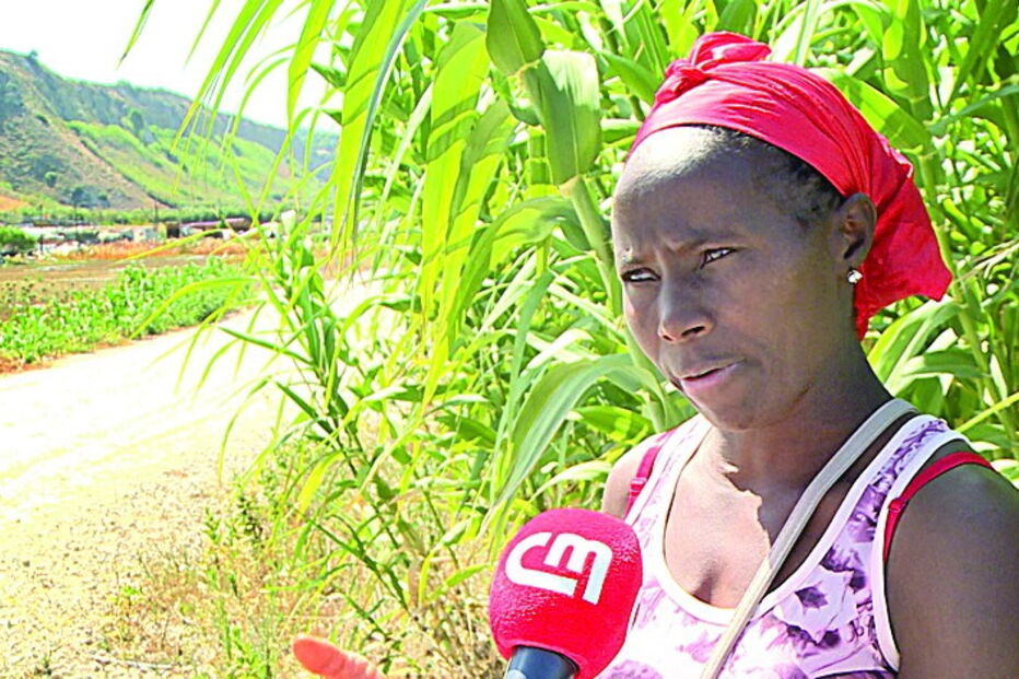 Dulce, mulher da vítima do disparo na Costa da Caparica