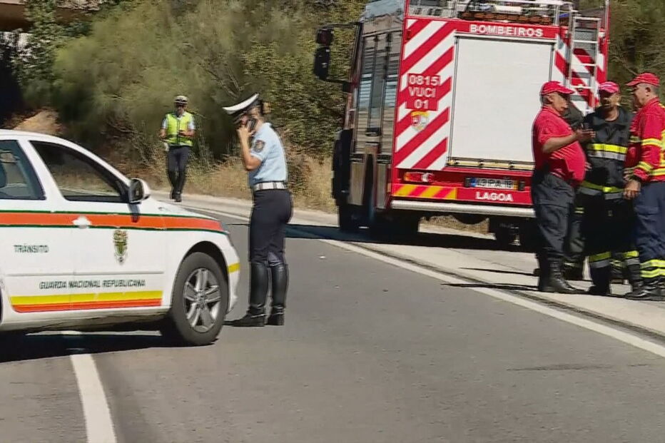 Acidente na EN125 faz um morto e oito feridos em Lagoa, no Algarve