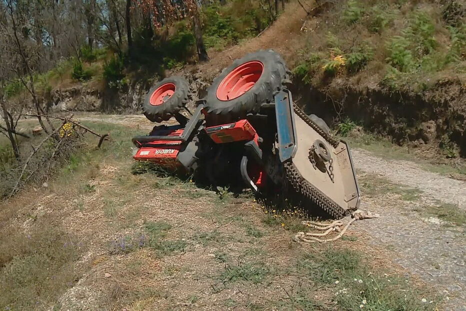 Ferido grave em acidente com trator no concelho de Oliveira do Hospital