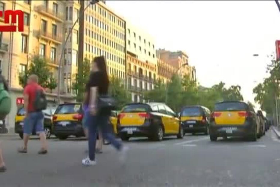 Greve de Taxistas em Espanha contra a Uber