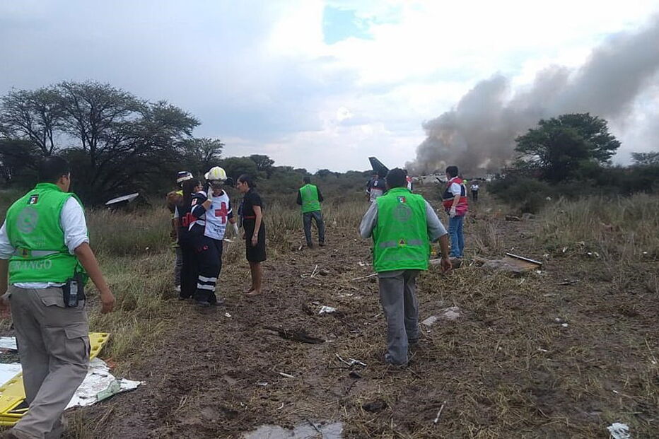 Avião cai no México	