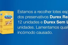 Anomalias em produtos Durex