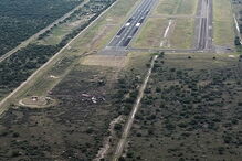 Aeronovave incendiou-se momentos depois do acidente