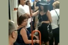 Mulher grita contra imigrante no metro de Madrid