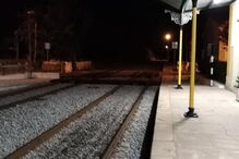 Comboio parado em Beja