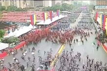 Discurso de Nicolas Maduro interrompido