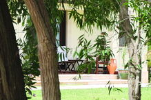 Moradia onde decorreu o crime, em Lagoa