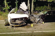 Viaturas chocaram nas Termas de São Vicente 