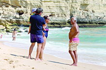 António Costa a banhos no Algarve
