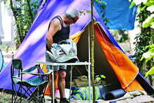 Festivaleiros estão prontos para a festa 