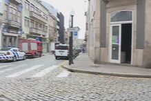 Incêndio em prédio devoluto na Baixa do Porto