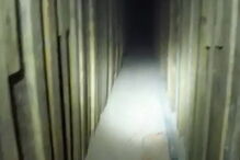 Imagens do túnel que servia de passagem de estupefacientes