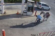 Imagens captadas pelas câmaras de vigilância locais