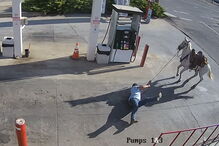 Imagens captadas pelas câmaras de vigilância locais