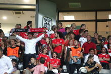 Benfica contra o PAOK no estádio Toumba