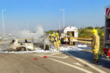  Colisão entre carro e mota em Évora faz um ferido grave