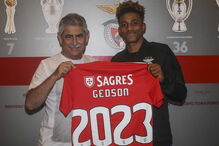 Gedson e Luís Filipe Vieira