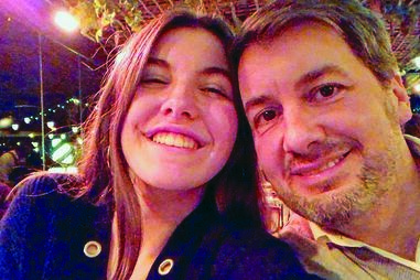 Bruno  de Carvalho com a  filha Ana  Catarina,  de 15 anos   