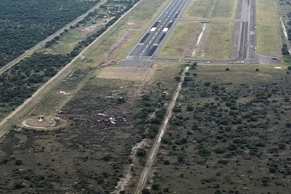 Aeronovave incendiou-se momentos depois do acidente
