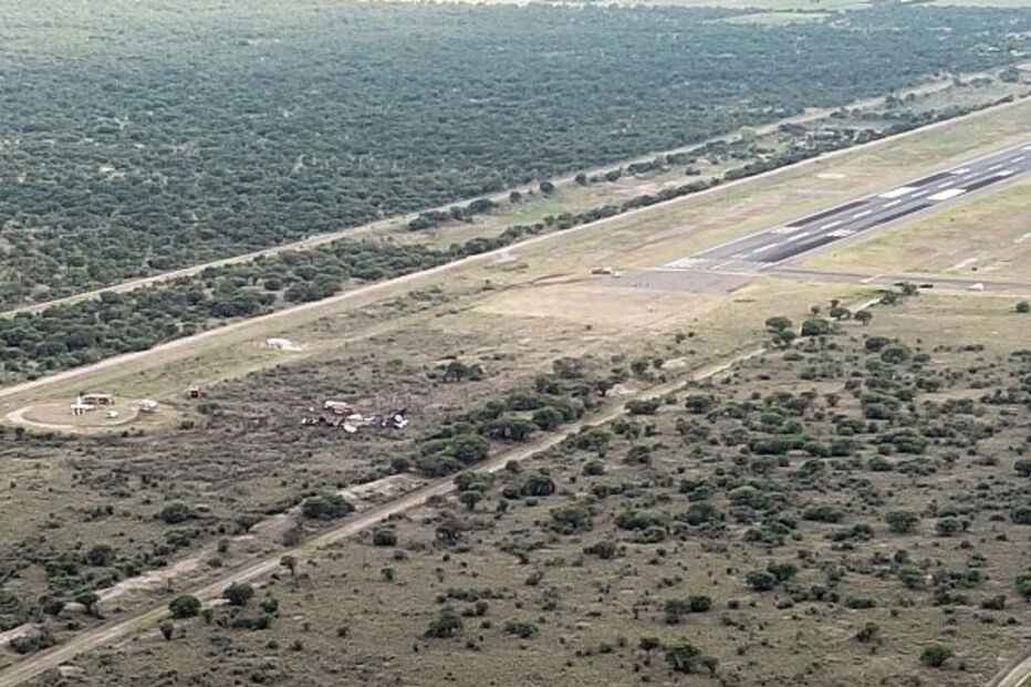 Aeronovave incendiou-se momentos depois do acidente