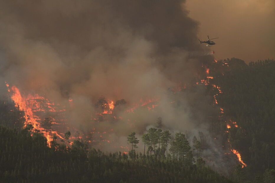 O inferno das chamas de Monchique que chegaram à vila