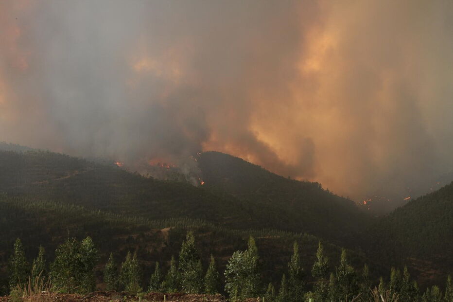 O inferno das chamas de Monchique que chegaram à vila