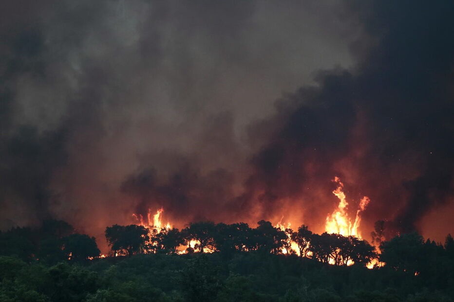 O inferno das chamas de Monchique que chegaram à vila