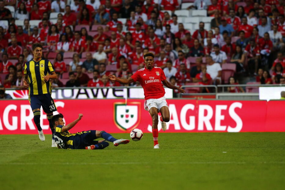 Gedson em jogada do Benfica - Fenerbahçe