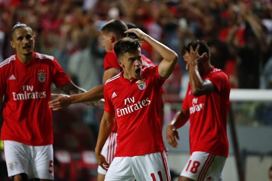 Cervi comemora golo no Benfica - Fenerbahçe