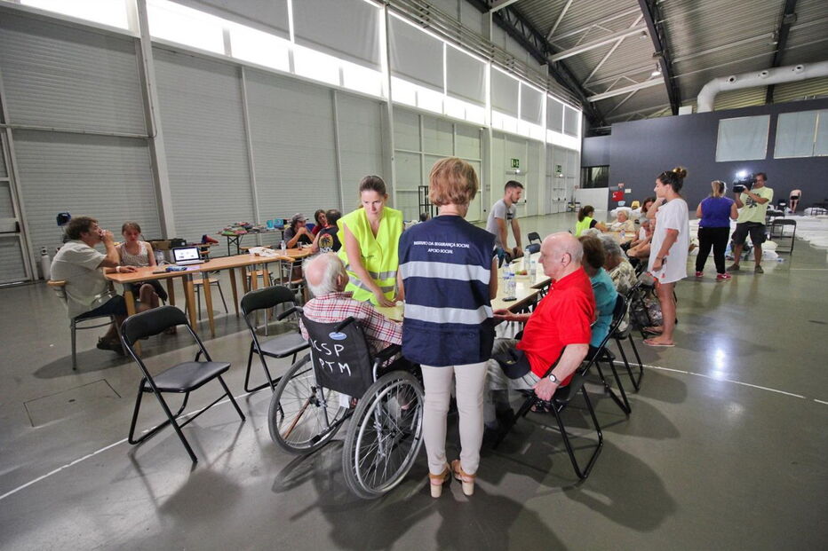 Arena de Portimão transformada em refúgio para vítimas dos fogos