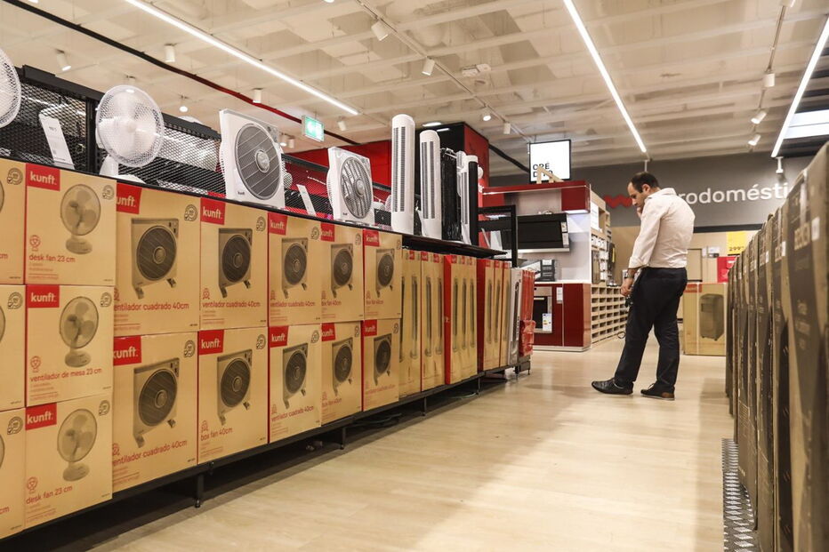 Ventoinhas registaram picos de venda em lojas de eletrodomésticos