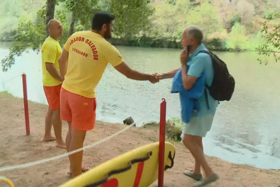 Marcelo Rebelo de Sousa visitou várias praias fluviais do Centro do País