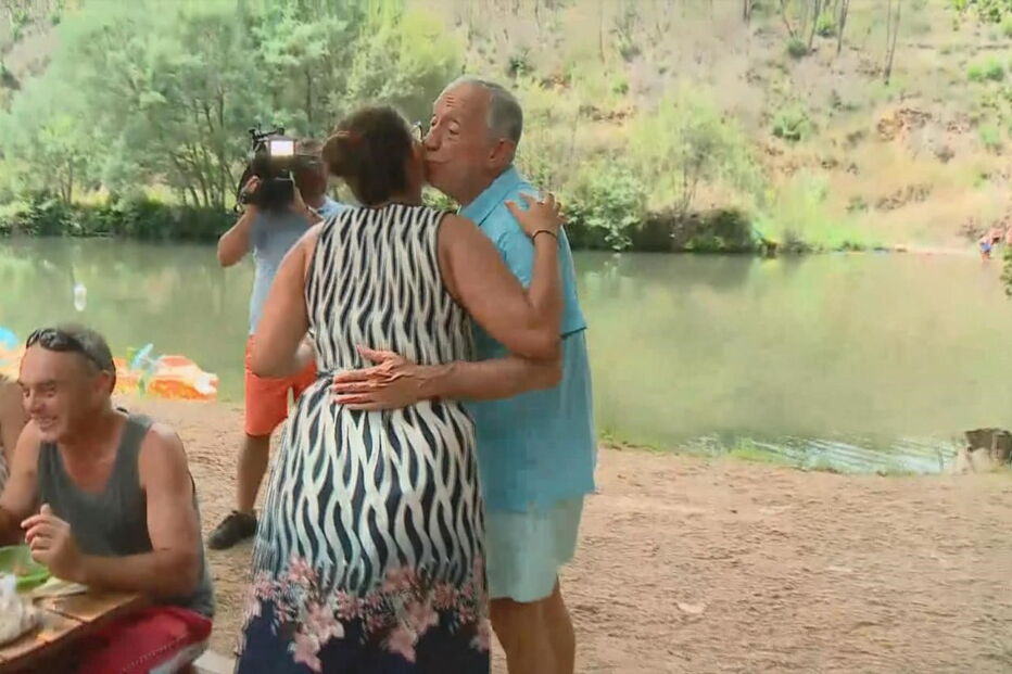 Marcelo Rebelo de Sousa visitou várias praias fluviais do Centro do País