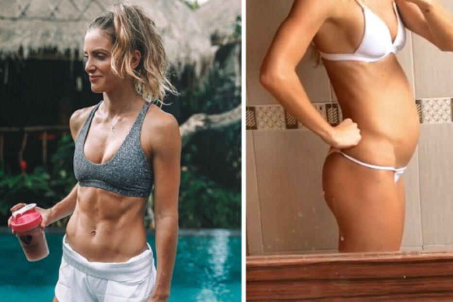 Personal trainer mostra como fica inchada após comer ovos, laticínos e açúcar