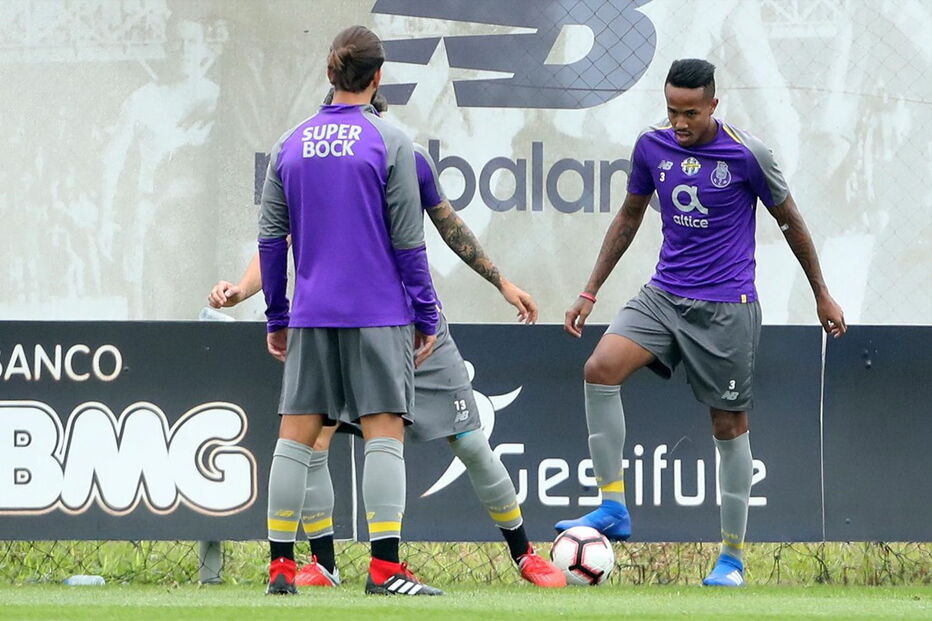 Militão no seu primeiro treino com o FC Porto