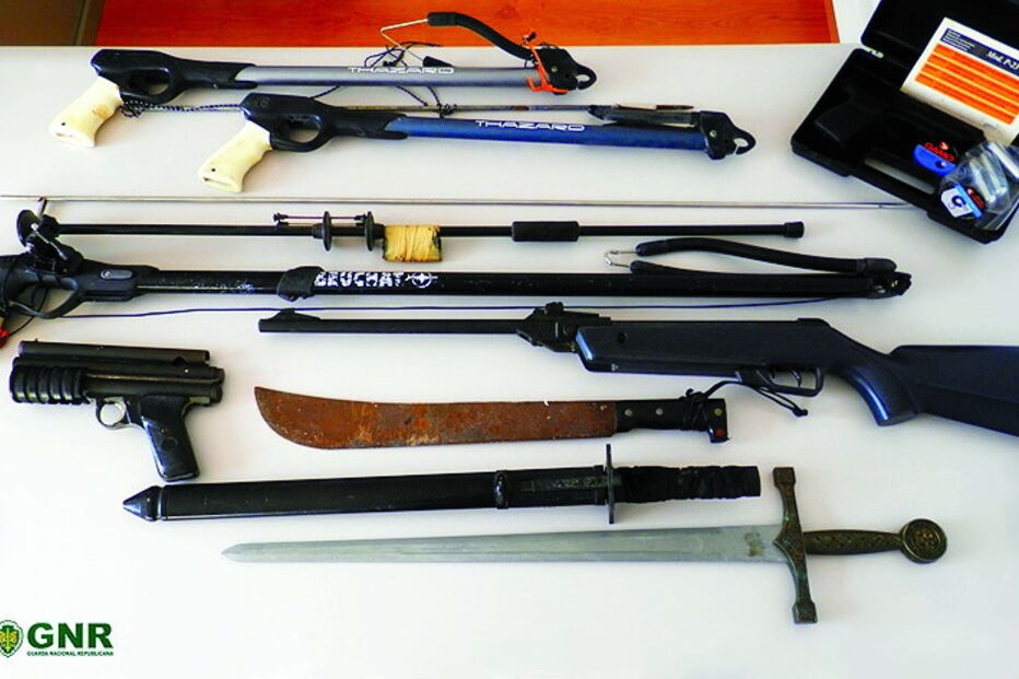 Armas apreendidas     