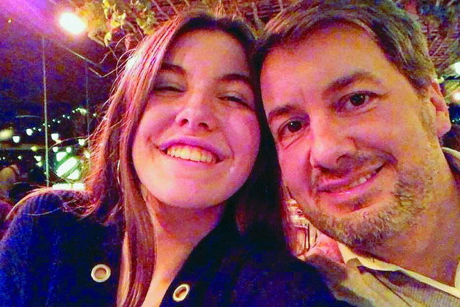 Bruno de Carvalho com a filha Ana Catarina, de 15 anos