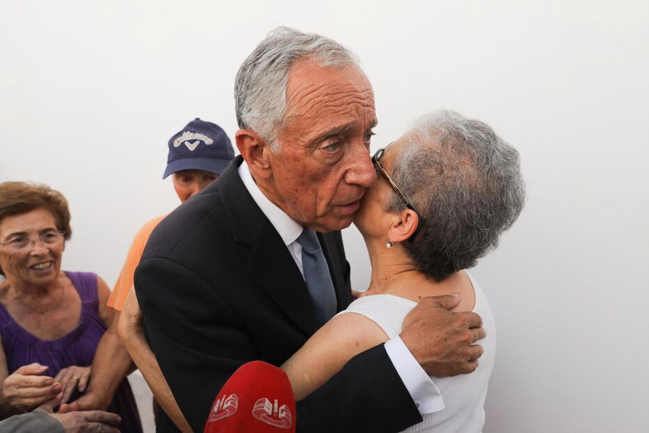 Presidente da República em visita a Monchique, dia 11 de agosto
