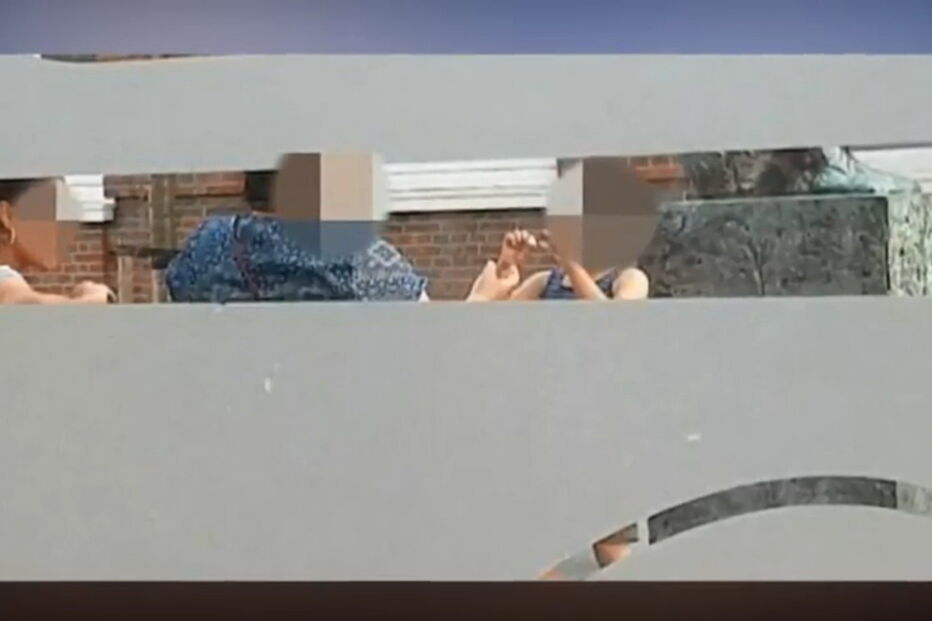 Momento foi captado do interior de um restaurante em Londres