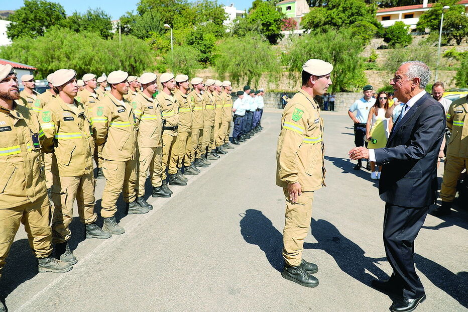 Receção a Marcelo, sábado, em Monchique, com elementos da GNR 