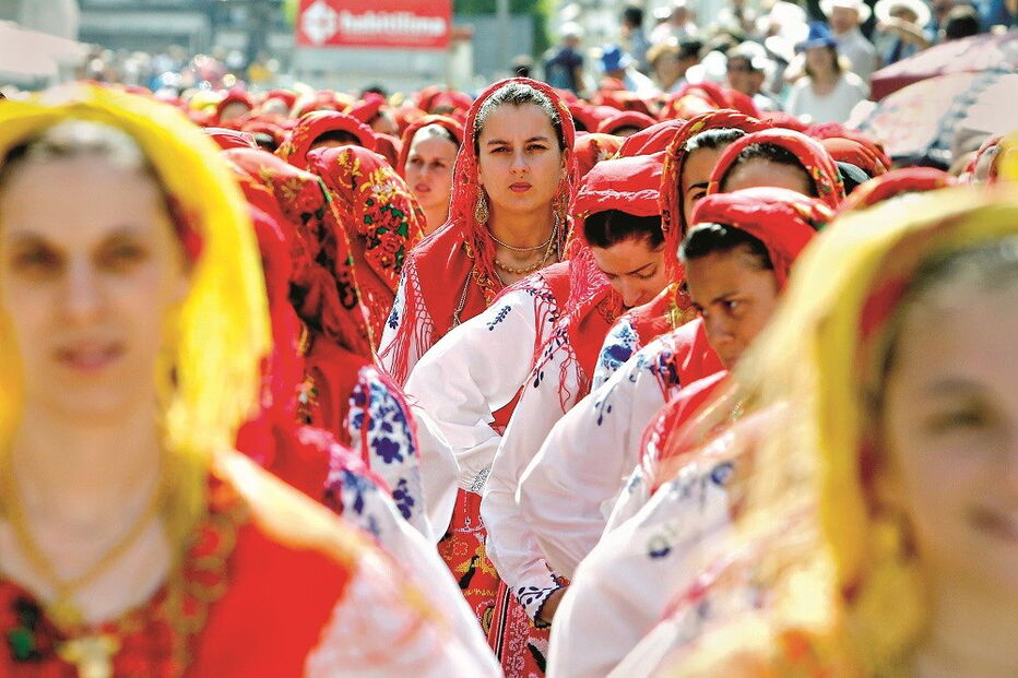 Rainha das romarias distingue-se pelo desfile das mordomas