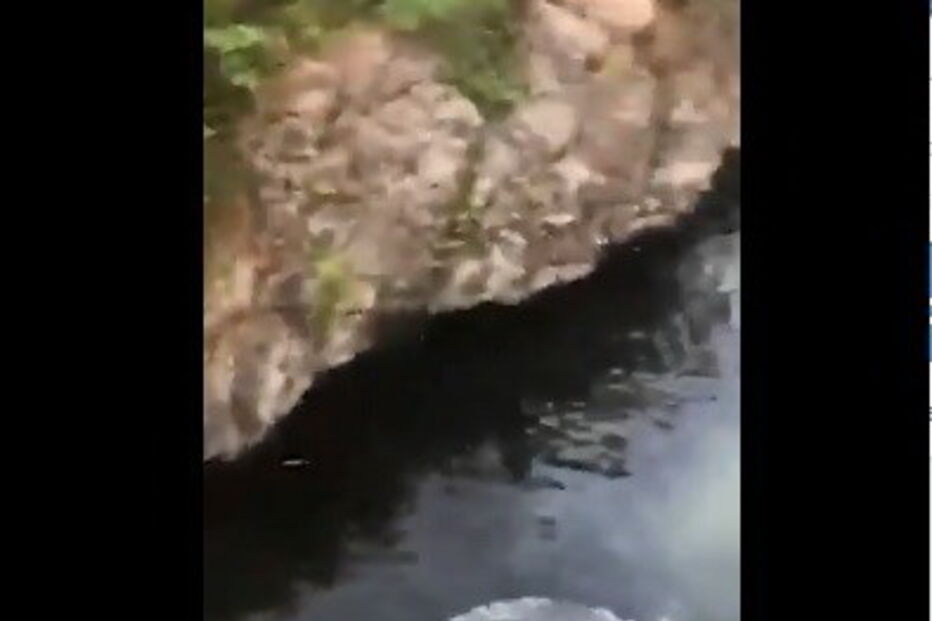Jordan Holgersin foi empurrada de uma ponte em Moulton Falls, no rio Lewis