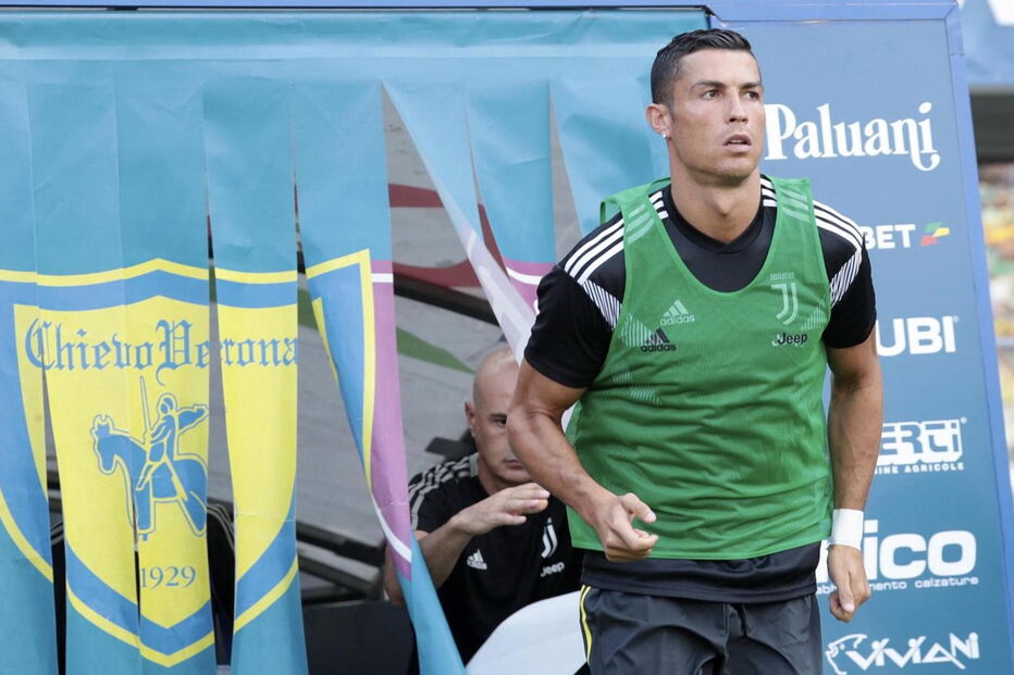 As imagens da estreia de Cristiano Ronaldo na Liga Italiana