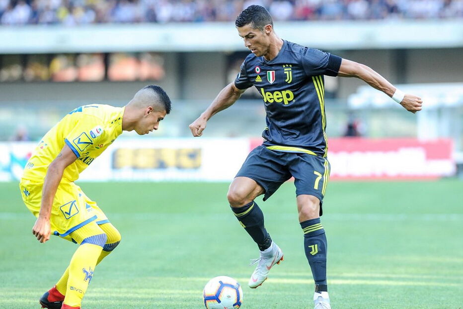 As imagens da estreia de Cristiano Ronaldo na Liga Italiana