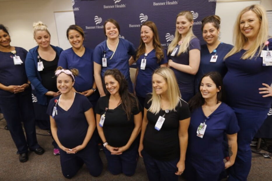 Hospital com recorde de enfermeiras grávidas