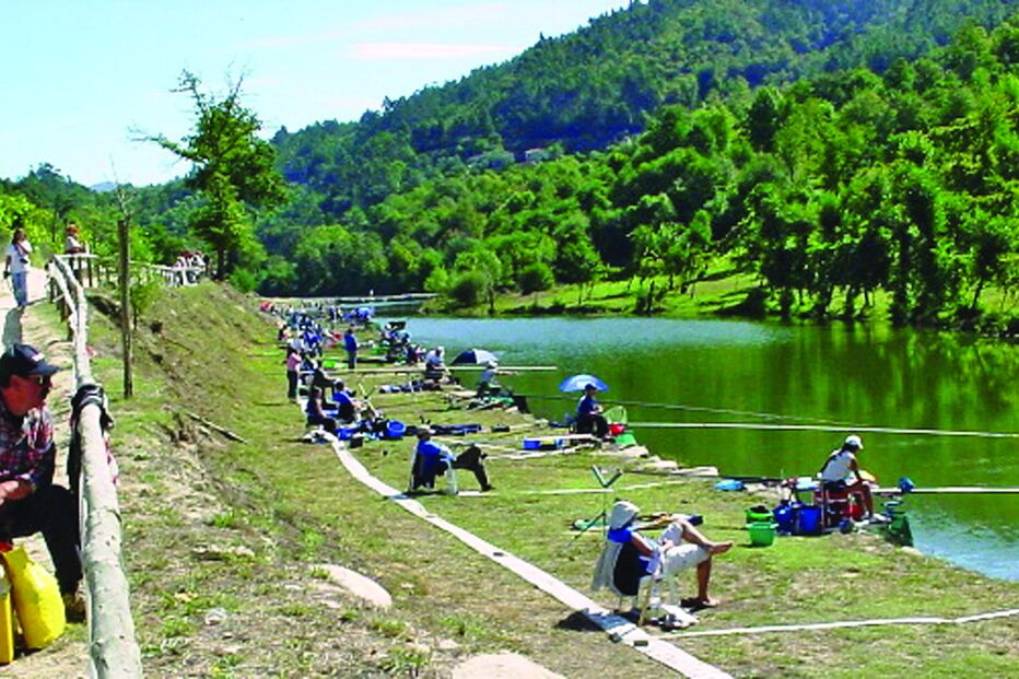 Pista de pesca é muito valorizada pela população de Cavez e já recebeu mundiais de pesca desportiva feminina