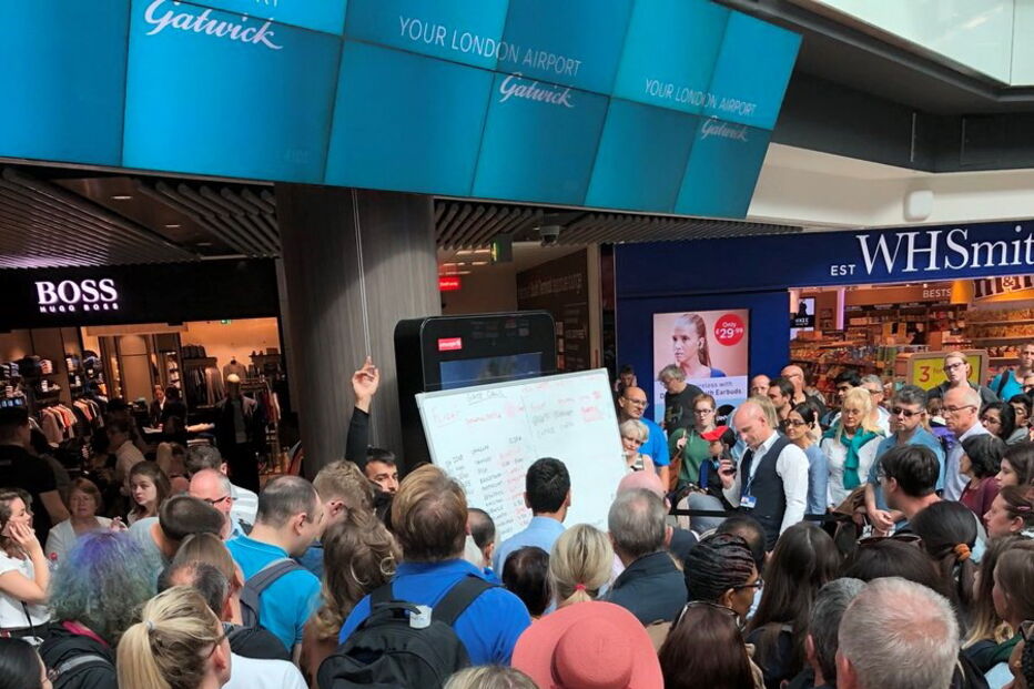 Falha informática causa o caos em aeroporto de Londres 